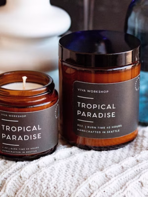 tropical paradise soy wax candle