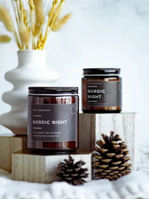 nordic night soy wax candle