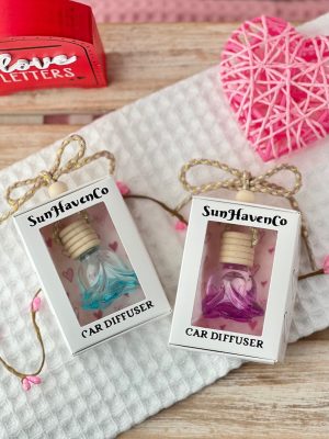 hanging car diffuser rose air freshener