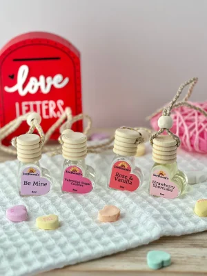 hanging car diffuser heart air freshener