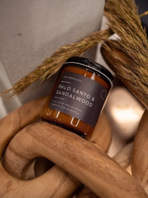 palo santo & sandalwood soy wax candle