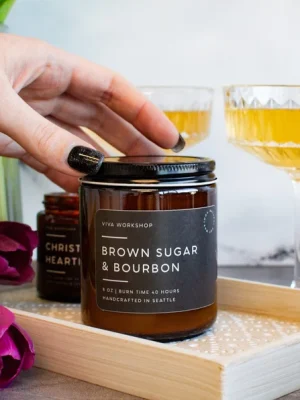 brown sugar & bourbon soy wax candle