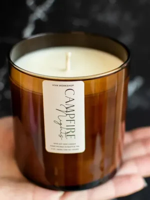 campfire nights soy wax candle