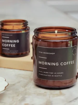 morning coffee soy wax candle