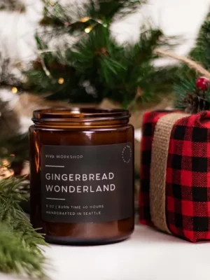 gingerbread wonderland soy wax candle