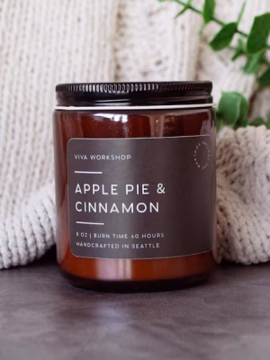 apple cinnamon soy wax candle