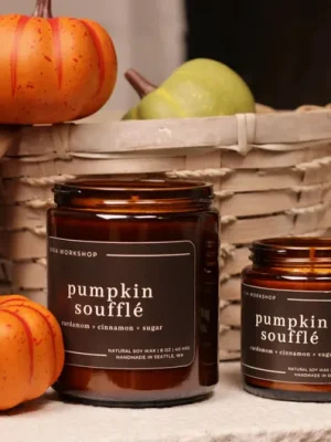 pumpkin soufflé soy wax candle